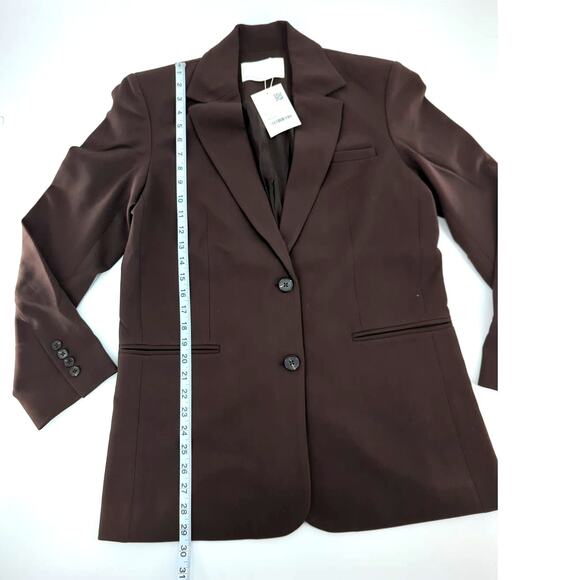 OAK + FORT Women's Coffee Bean Oversized Blazer XS - Picture 7 of 11